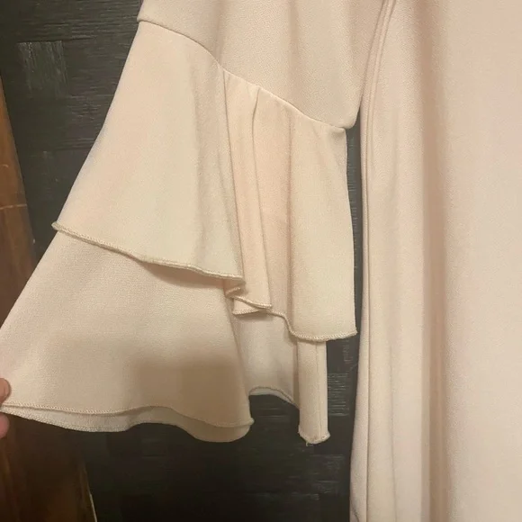 89th & Madison Womens Baby Pink Ruffle Sleeve Blouse Small - Picture 6 of 7